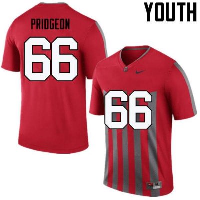 Youth Ohio State Buckeyes #66 Malcolm Pridgeon Throwback Nike NCAA College Football Jersey Black Friday JOK8044CH